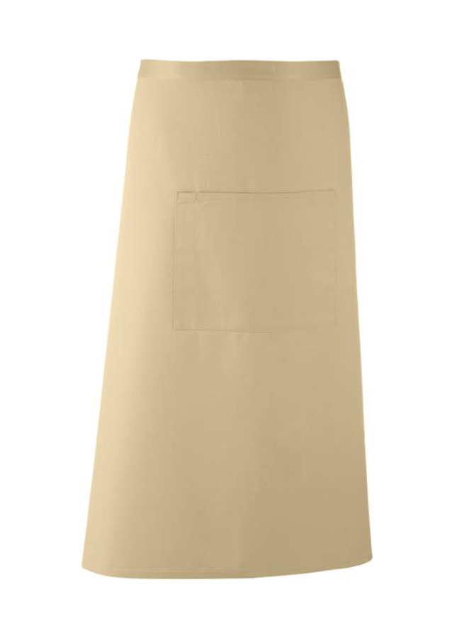 Arbeitschürze mit Tasche in beige
